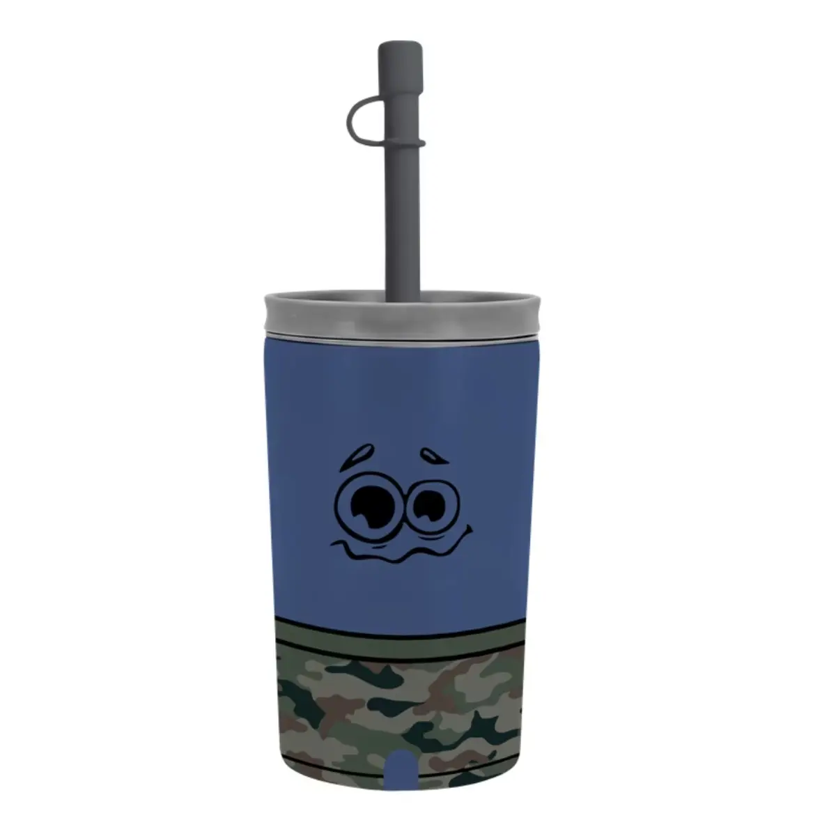 ASOBU Fuzzie Trinkbecher mit Plüschüberzug Koala „Blue“, 360ml – Edelstahlbecher
