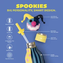 ASOBU Spookie Trinkflasche „Boogey“, 470 ml – Aufbau und Details
