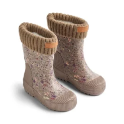 Wheat Thermo-Gummistiefel Wader „Portabella Flowers“, 2-in-1, herausnehmbare Fütterung, Gr. 24-27, 29, 31, 32, 35