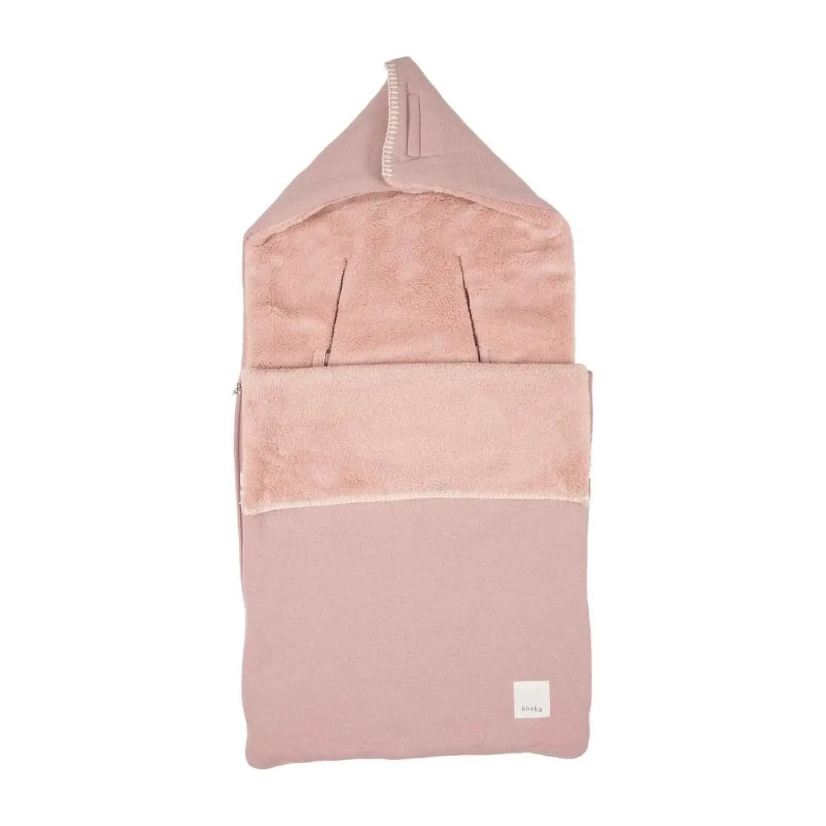 koeka Fußsack Runa Old Pink auf weißem Hintergrund