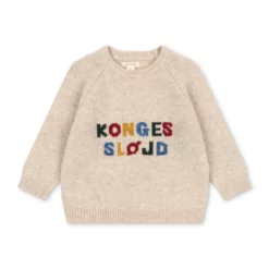 Konges Sløjd Billi Strickpullover „Off white“ auf weißem Hintergrund
