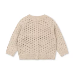 Konges Sløjd Strickjacke Belle „Cream and Tulips“ – Rückansicht