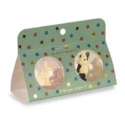 Konges Sløjd Glitzer-Flummis „Bunny/panda“ – Bild 2