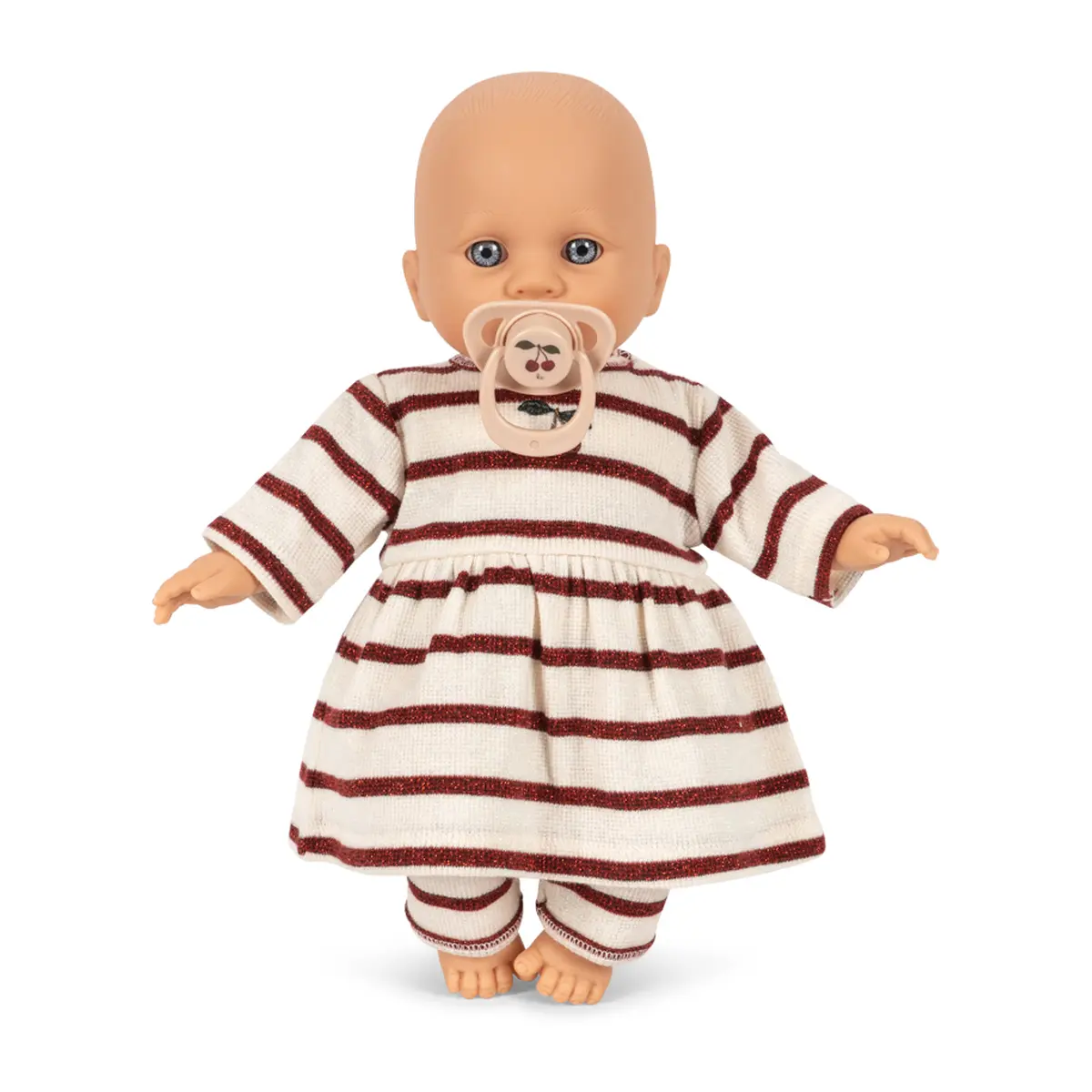 Konges Sløjd Babypuppe Bella „Creamy stripe“
