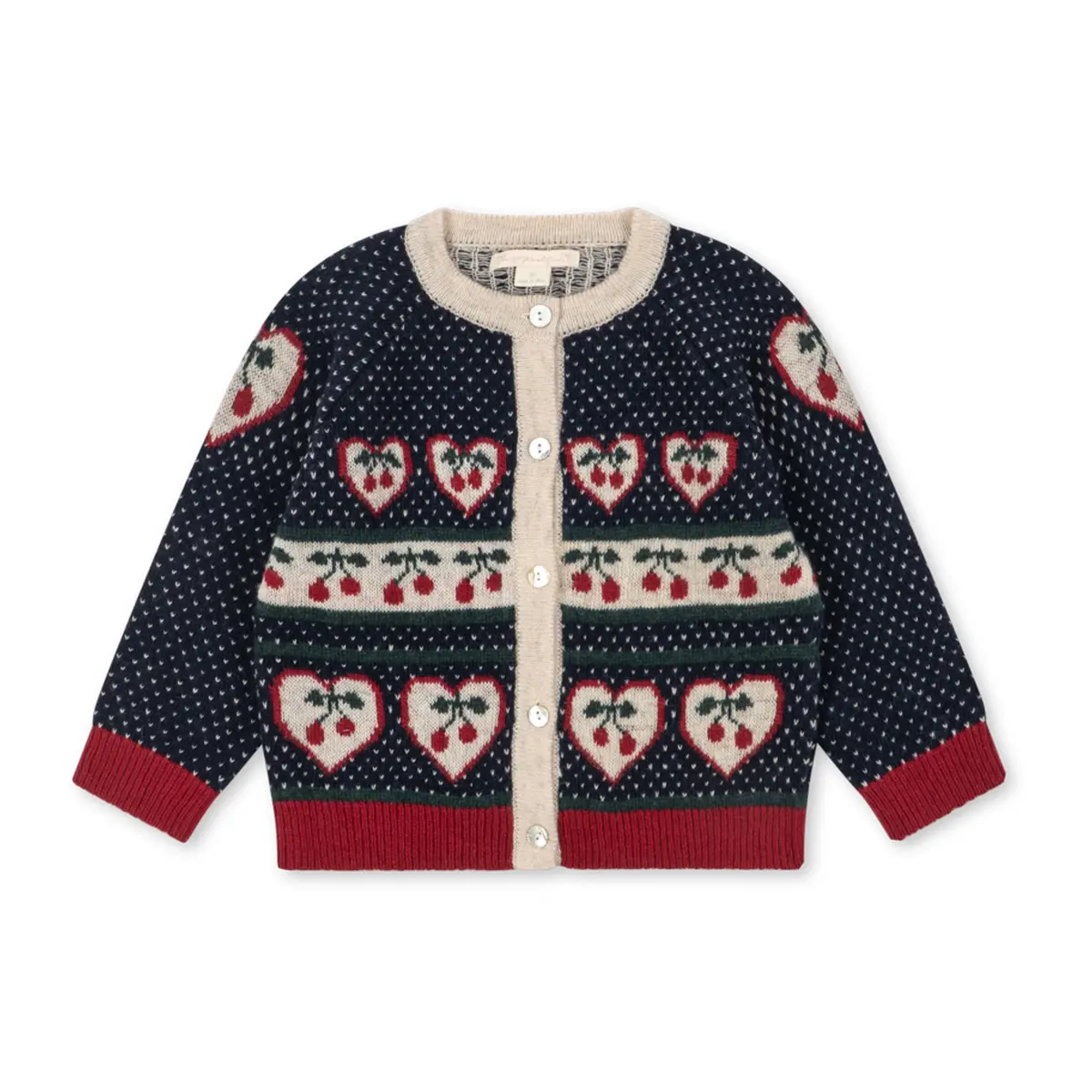 Konges Sløjd Strickjacke Belou „Cherry“
