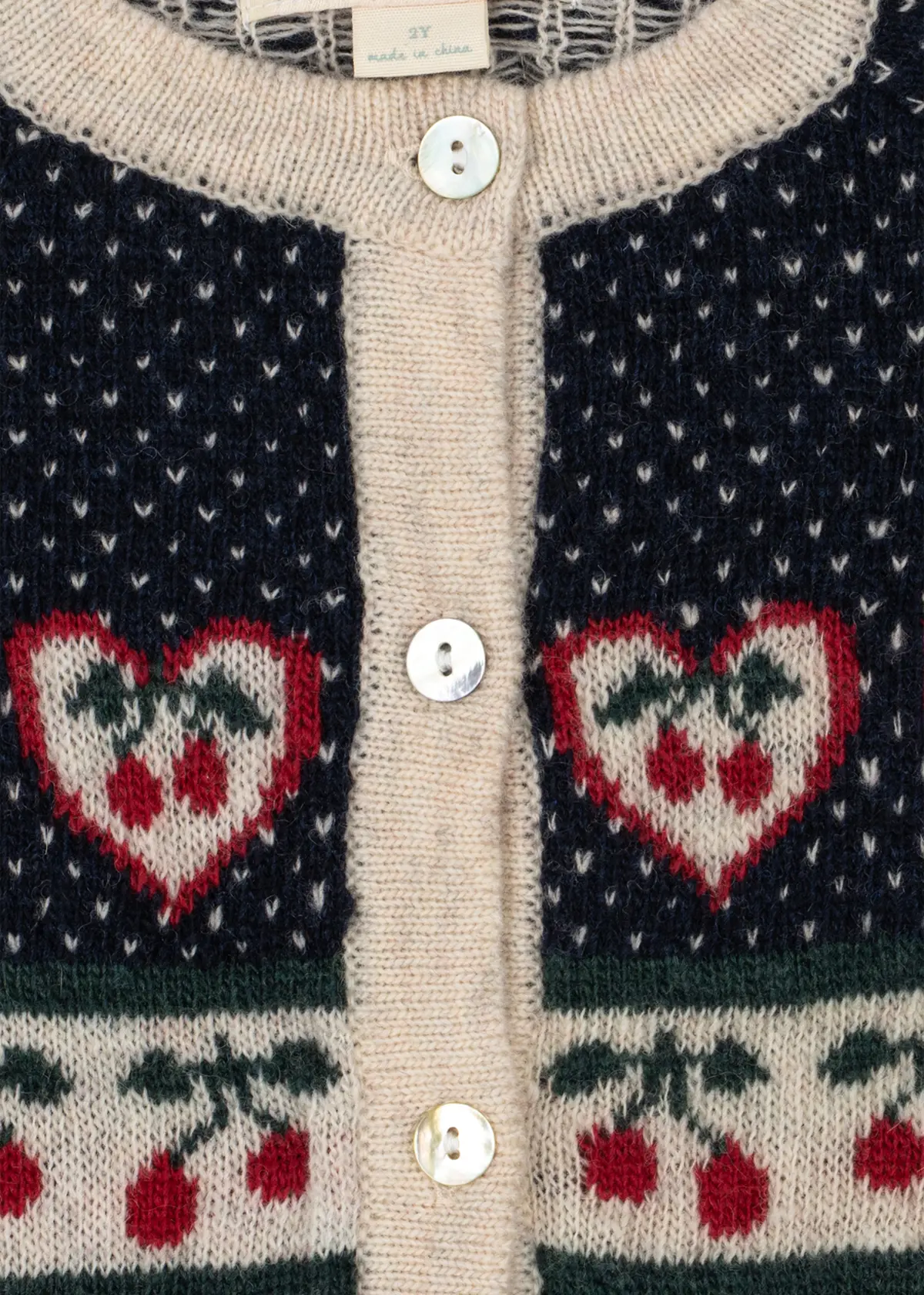 Konges Sløjd Strickjacke Belou „Cherry“ – Bild 4