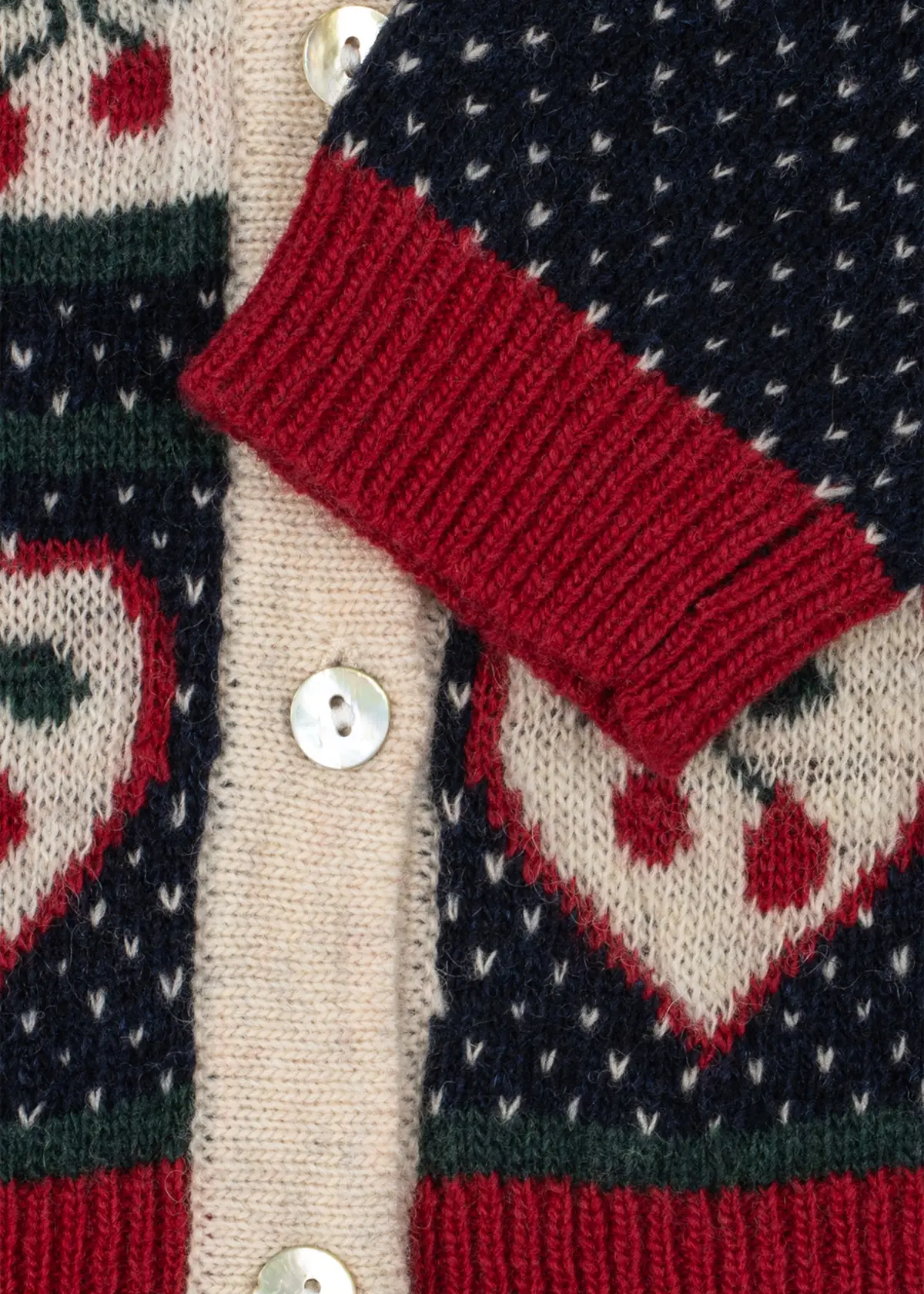 Konges Sløjd Strickjacke Belou „Cherry“ – Bild 5