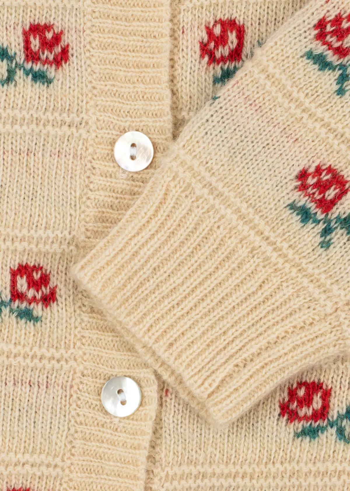 Konges Sløjd Strickjacke Belou mit Kragen „Rose“ – Bild 4