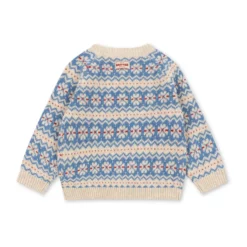 Konges Sløjd Strickjacke Billi „Blue multi“ – Bild 2