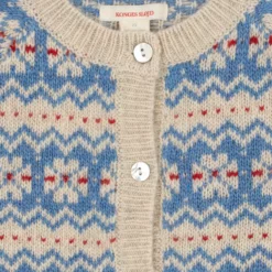 Konges Sløjd Strickjacke Billi „Blue multi“ – Bild 4