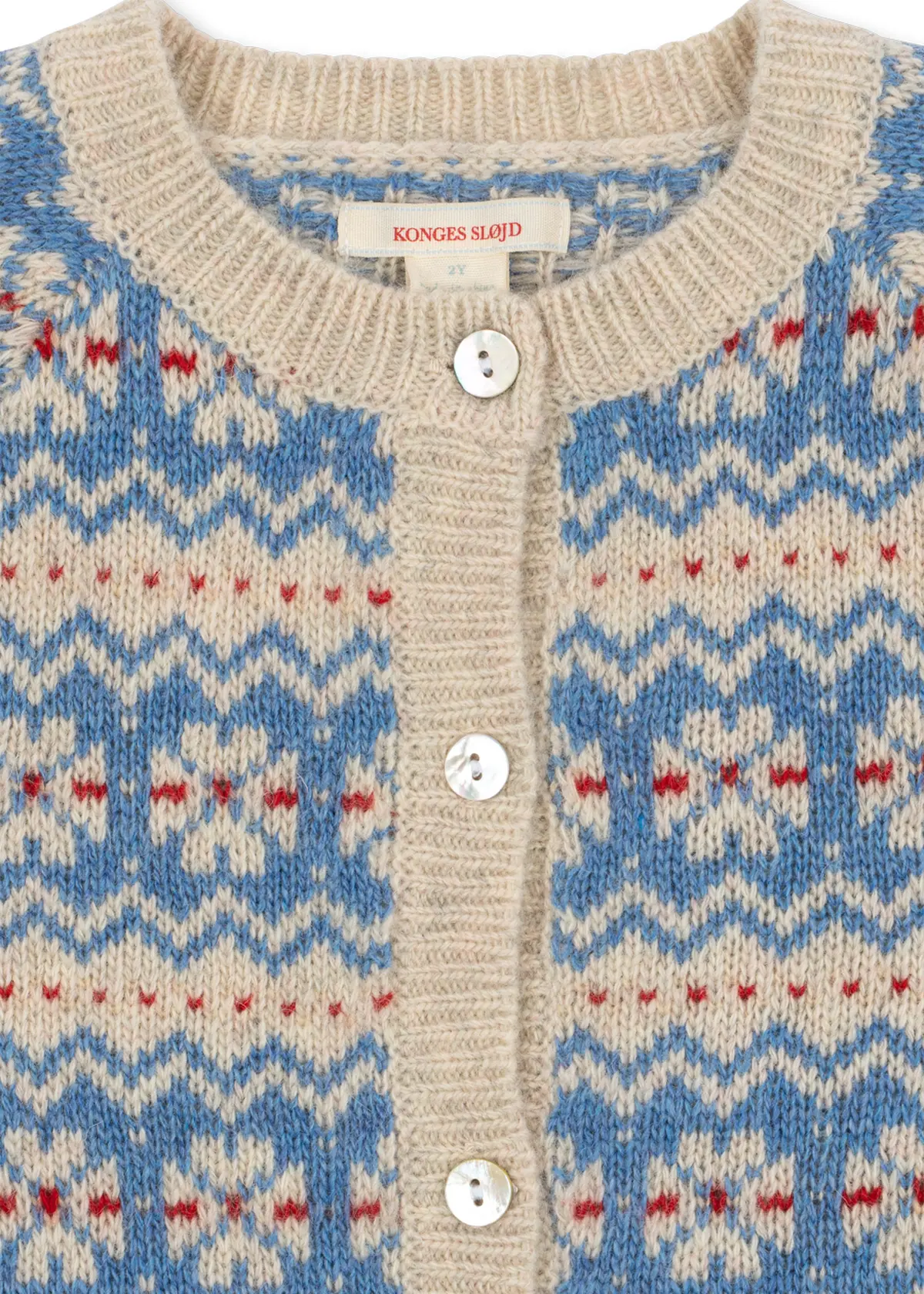 Konges Sløjd Strickjacke Billi „Blue multi“ – Bild 4