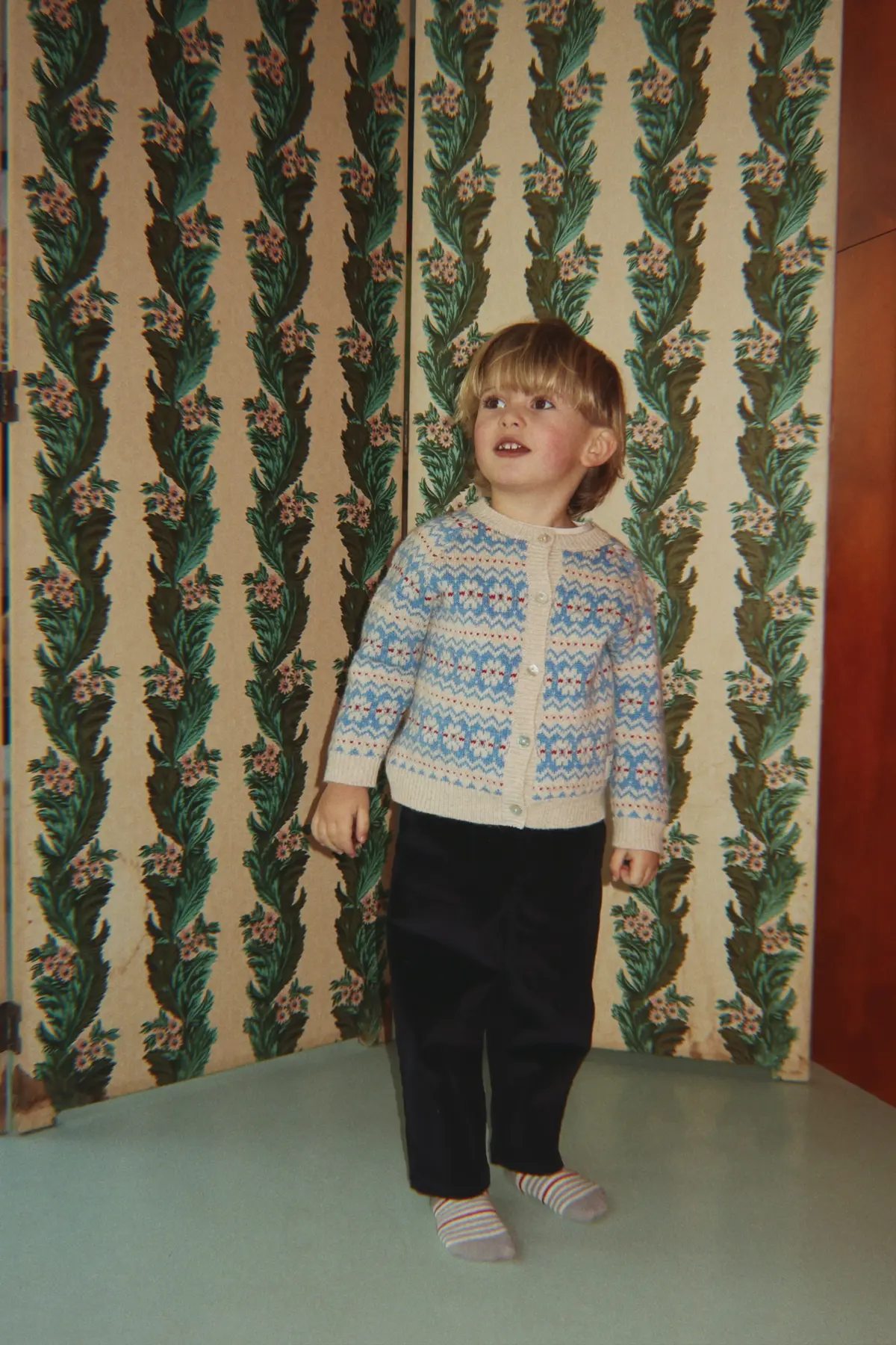 Konges Sløjd Strickjacke Billi „Blue multi“ – Bild 6