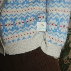 Konges Sløjd Strickjacke Billi „Blue multi“ – Bild 8