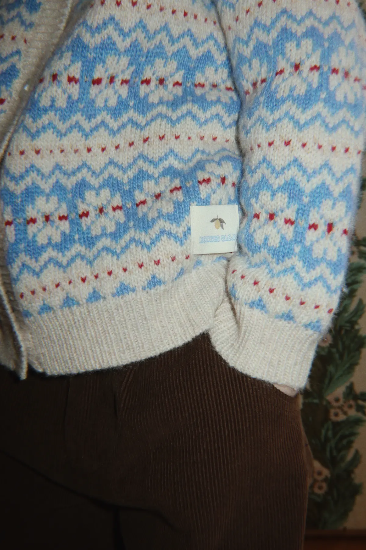 Konges Sløjd Strickjacke Billi „Blue multi“ – Bild 8