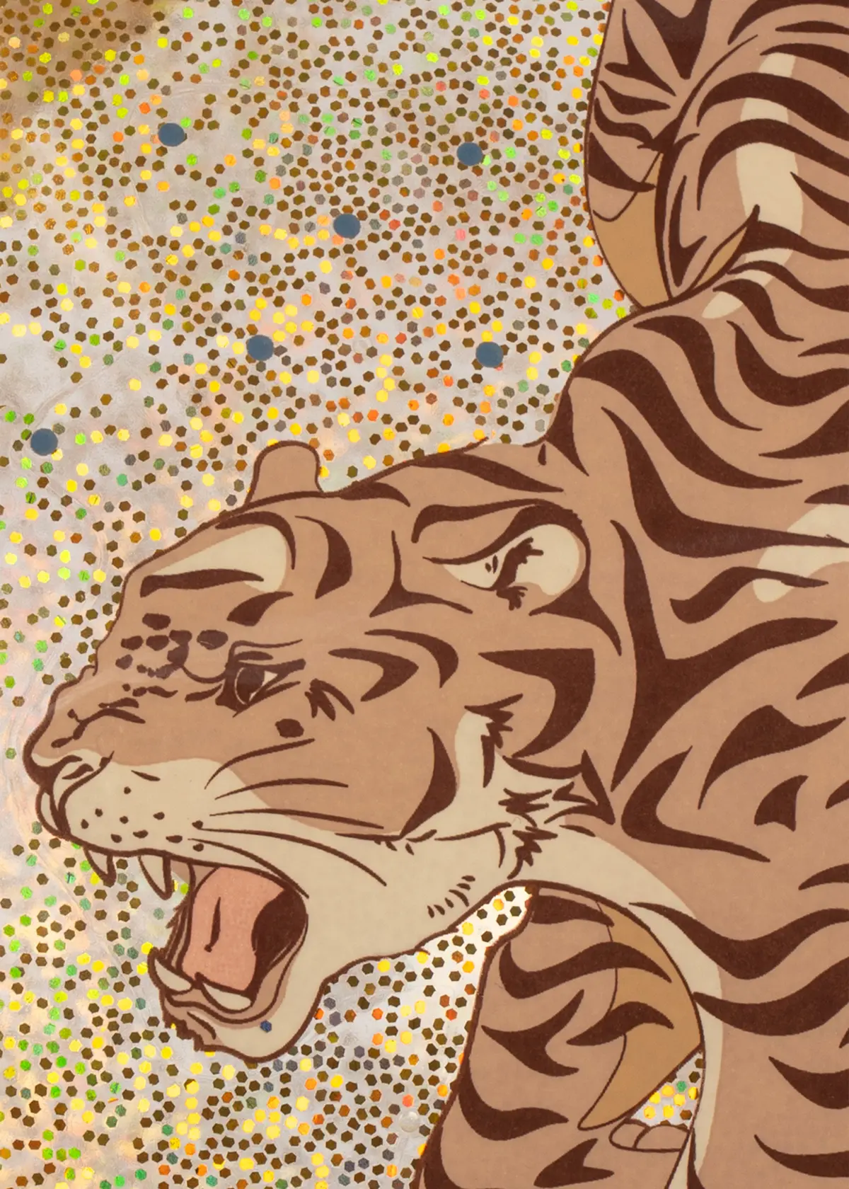 Konges Sløjd Glitzer-Hüpfball „Tiger“ – Bild 2