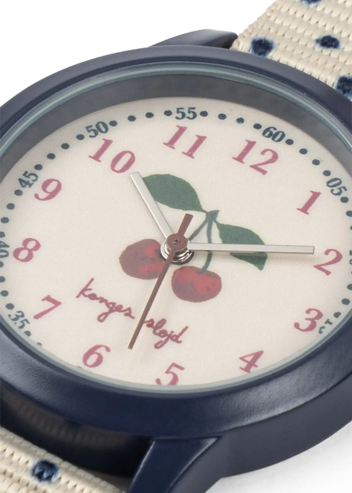 Konges Sløjd Kinderuhr „Cherry/dot“ – Bild 5