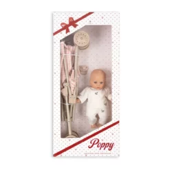 Konges Sløjd Puppenbuggy-Set Poppy „Pink check“ – Bild 2