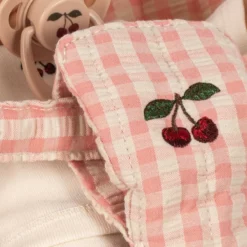 Konges Sløjd Puppenbuggy-Set Poppy „Pink check“ – Bild 5