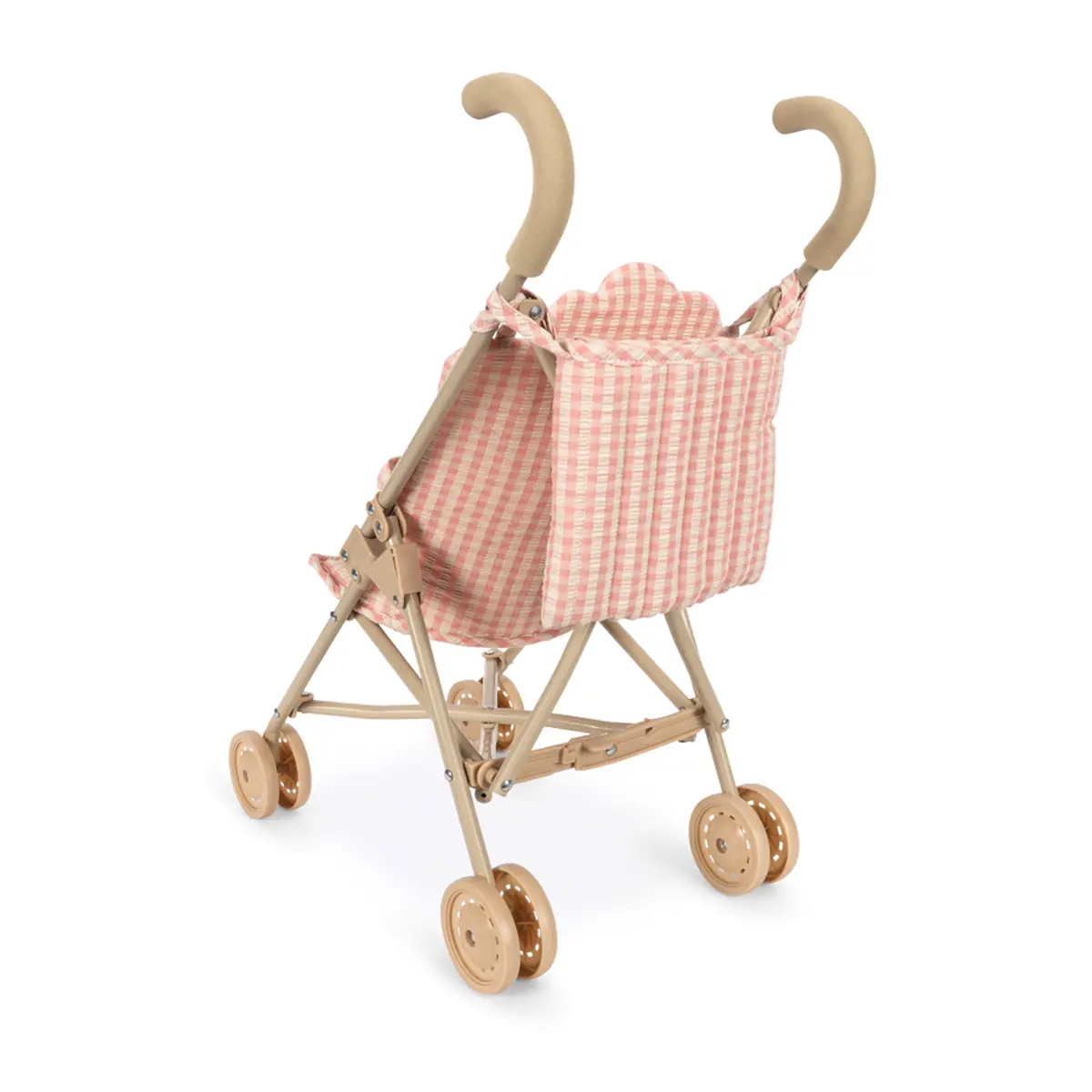 Konges Sløjd Puppenbuggy-Set Poppy „Pink check“ – Bild 6