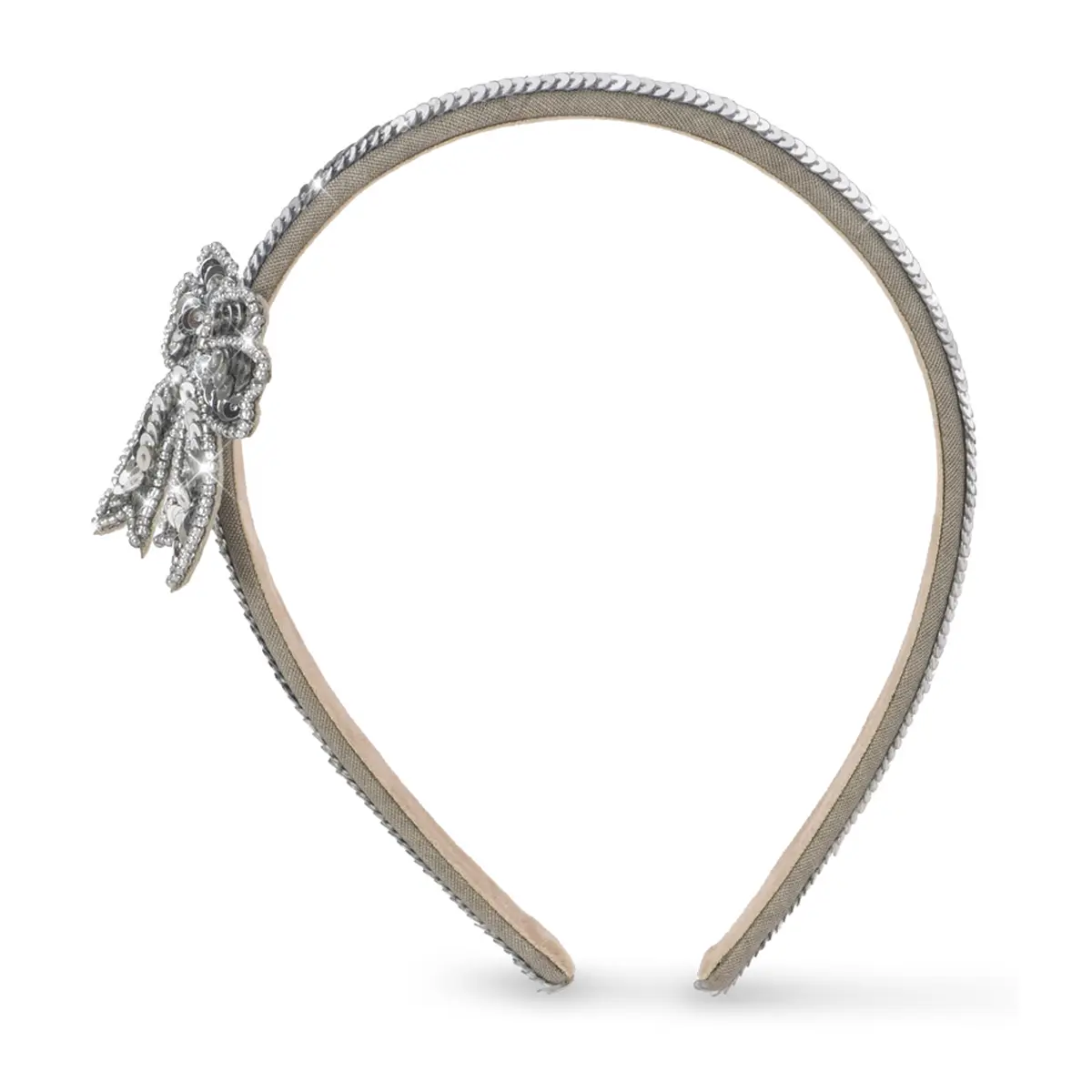 Konges Sløjd Pailletten-Haarreif „Silver“ – Bild 2