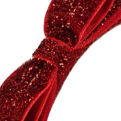 Konges Sløjd Samt-Haarreif „Red glitter“ – Bild 3