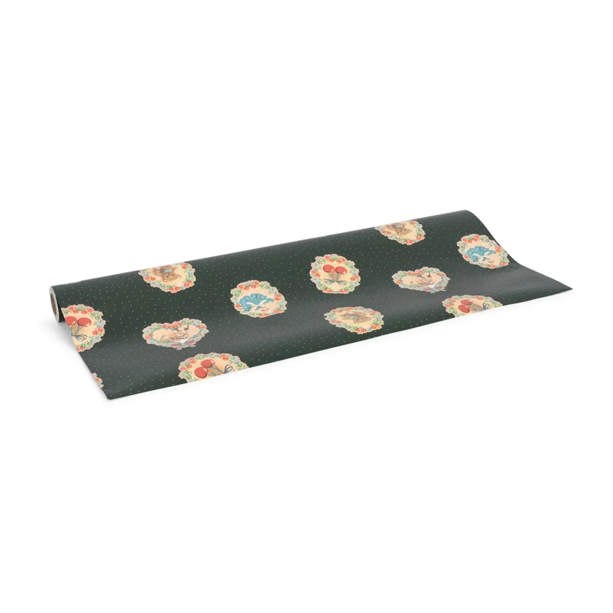 Konges Sløjd Geschenkpapier „Deer diary green“