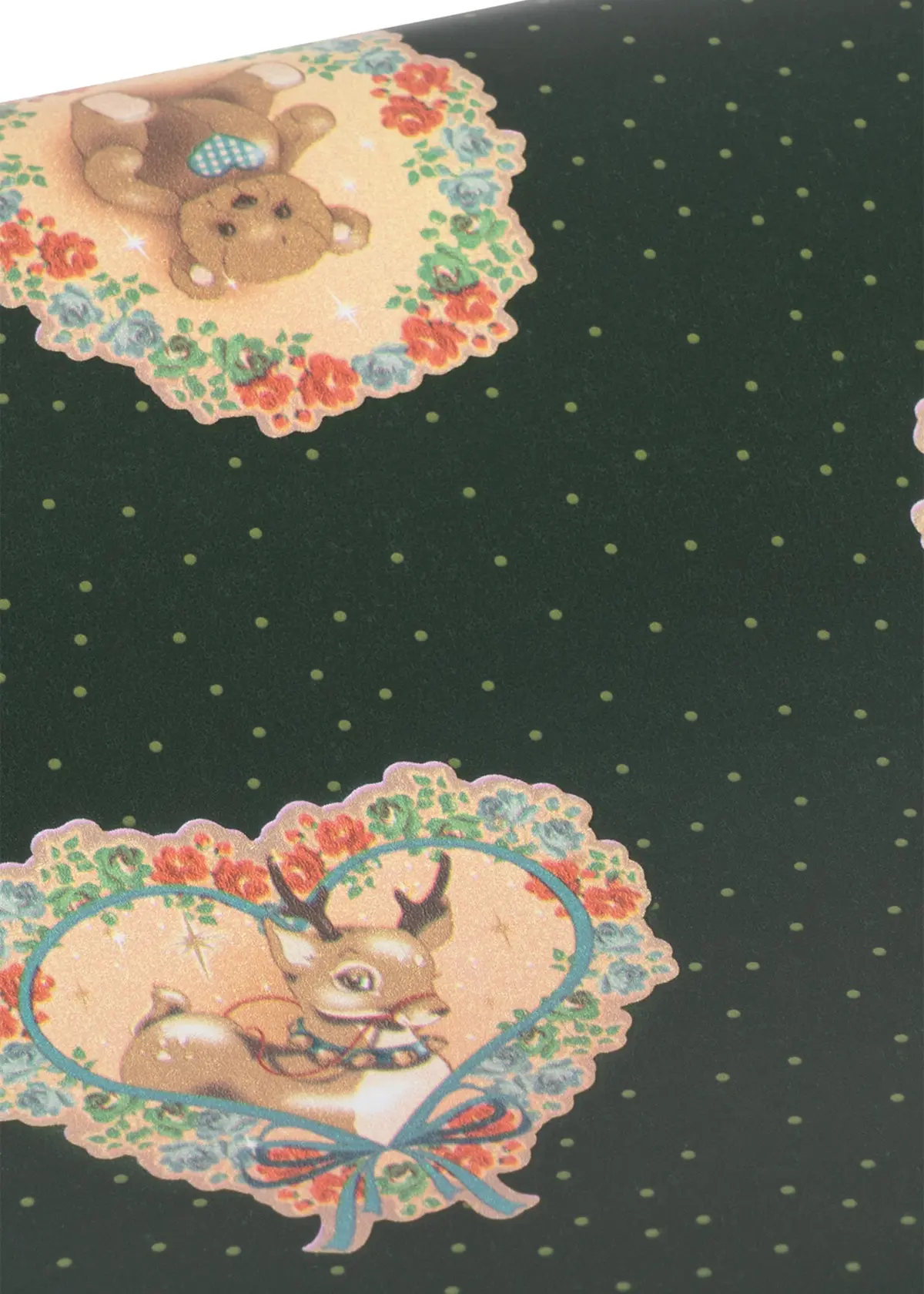 Konges Sløjd Geschenkpapier „Deer diary green“ – Bild 3
