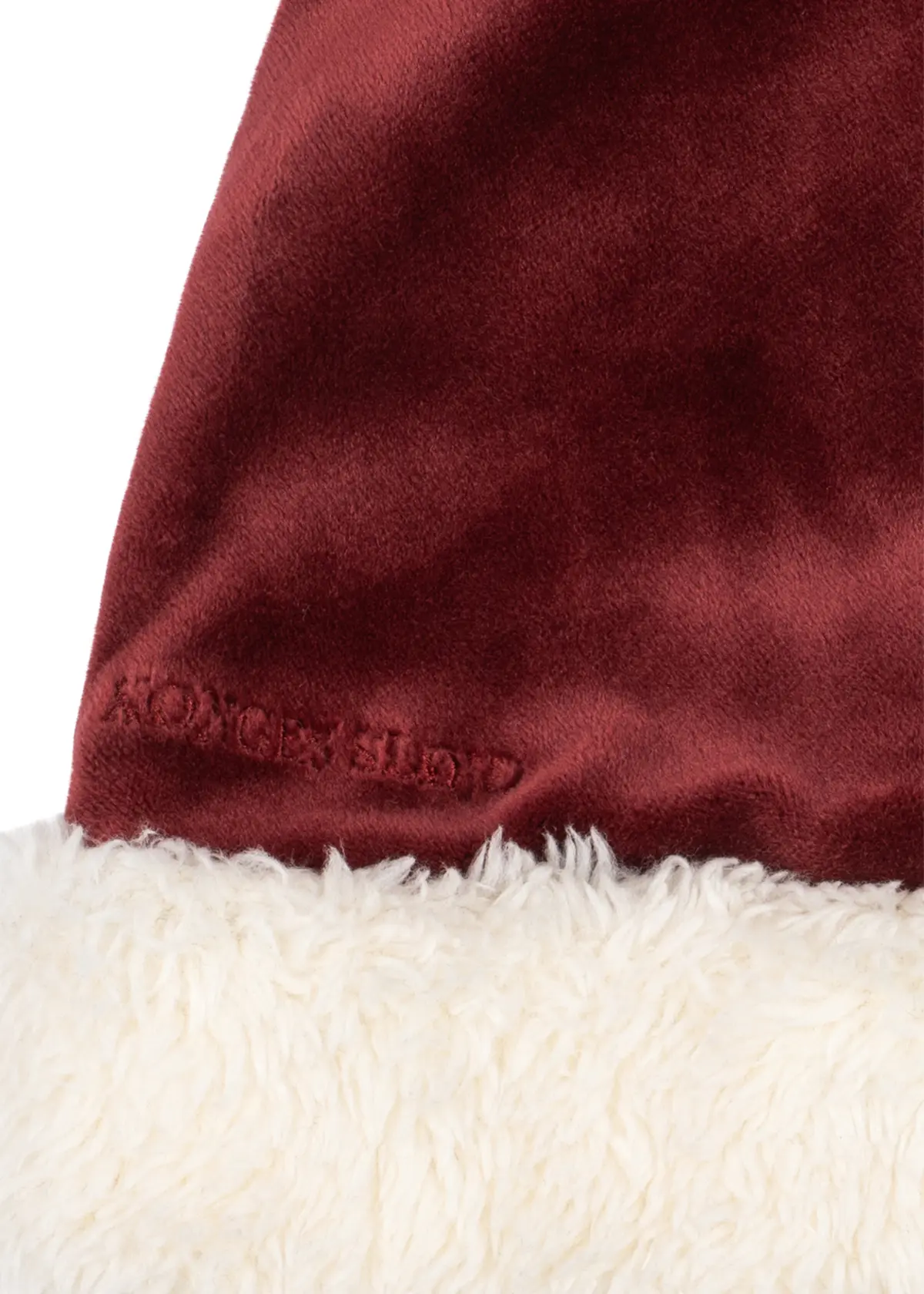 Konges Sløjd Weihnachtsmütze aus Samt „Red dahlia“ – Bild 2