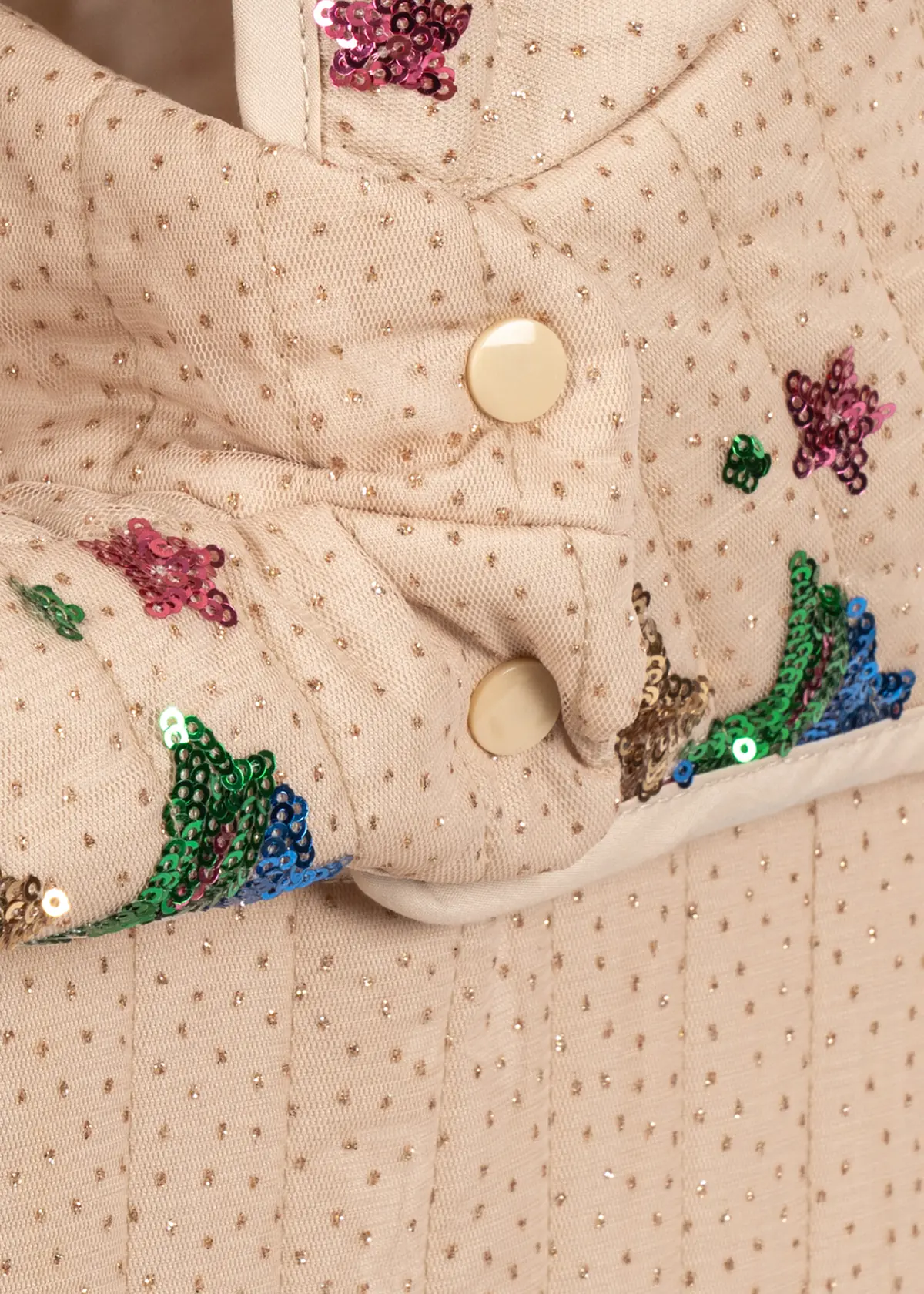 Konges Sløjd Minnie Puppenwagen mit Pailetten „Rainbow Star“, niedrige Version – weitere Produktansicht