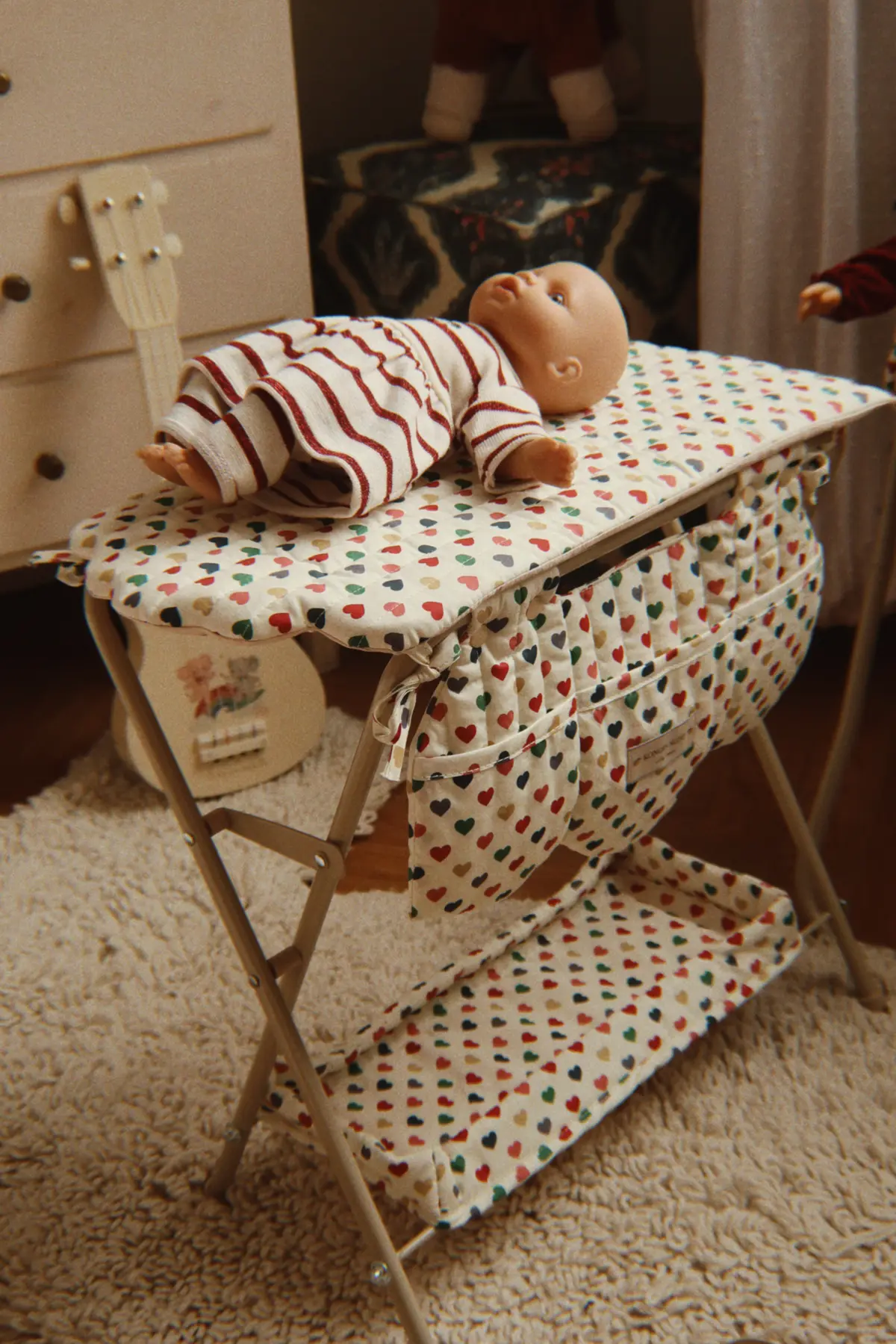 Konges Sløjd Babypuppe Bella „Creamy stripe“ – Bild 8