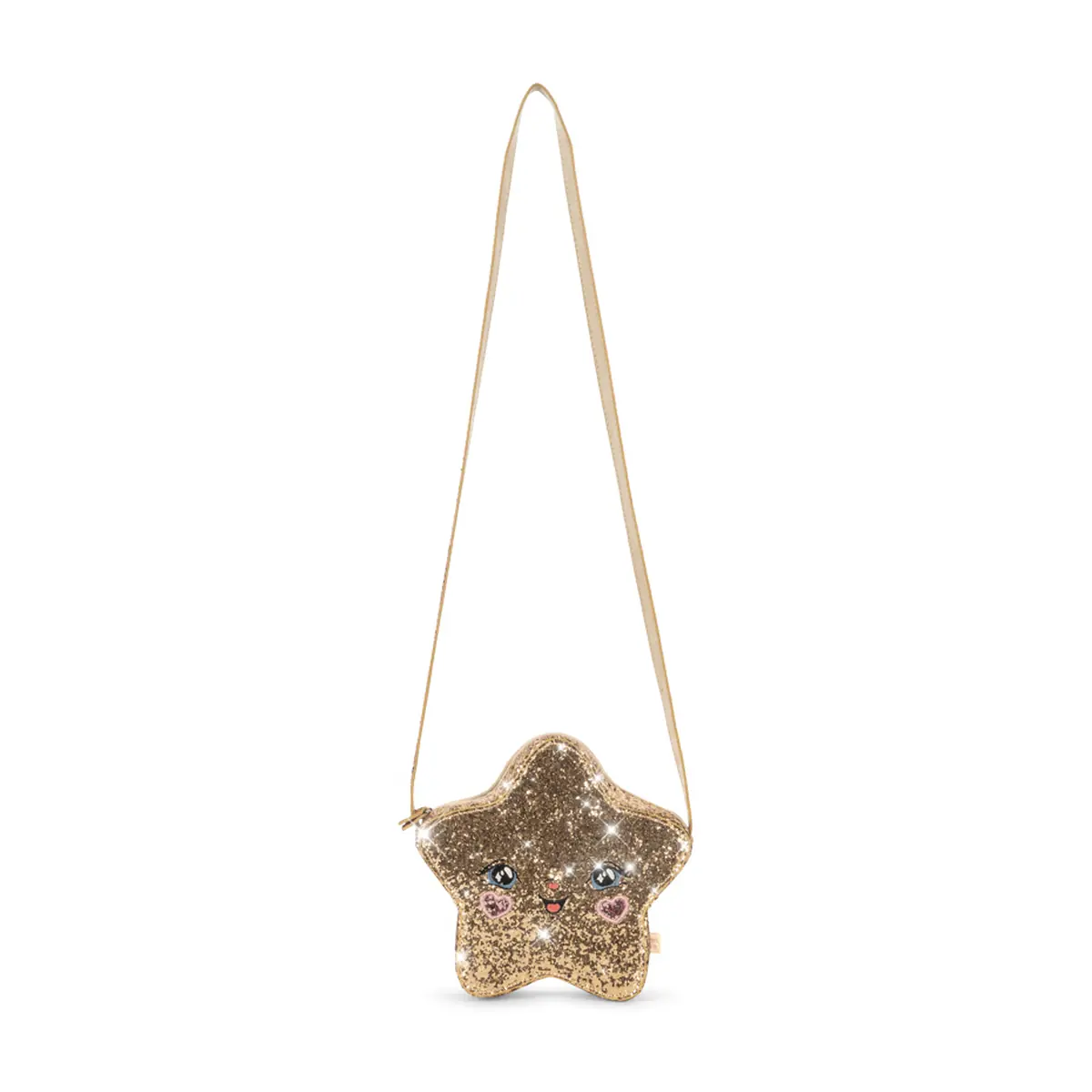 Konges Sløjd Sterntasche Tut „Gold“ – Sternform und langer Riemen