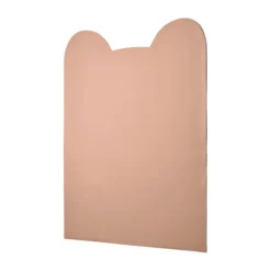Rosafarbene Liewood Magnet-Wandtafel Venti Pale tuscany in Bogenform mit zwei runden Bärenohren.
