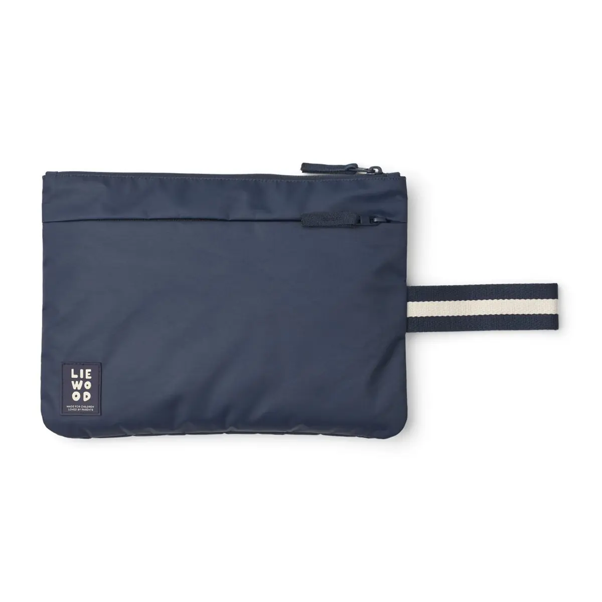 Liewood Wickelunterlage Dina für unterwegs „Classic navy“ auf weißem Hintergrund