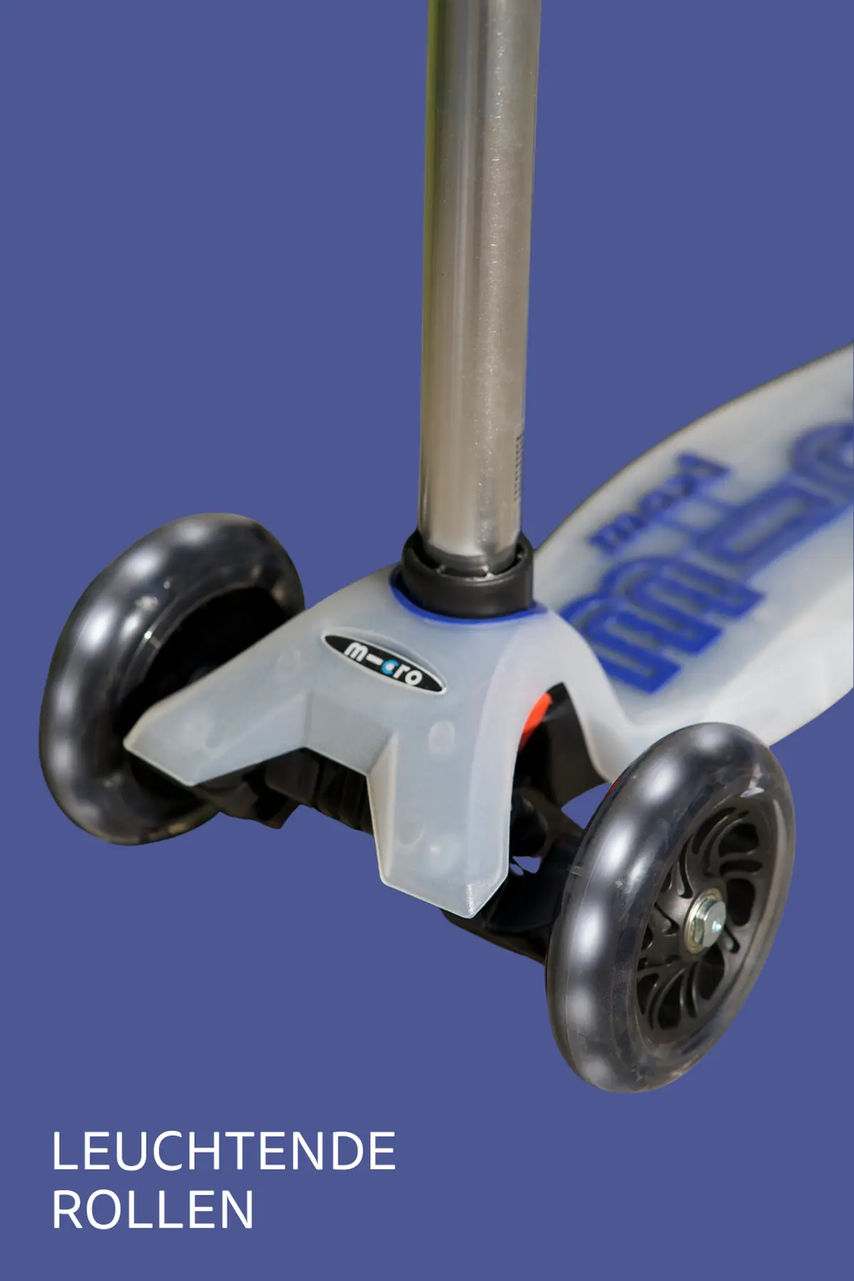 Maxi Micro Deluxe Flux LED Blue: Leuchtende Rollen im Detail