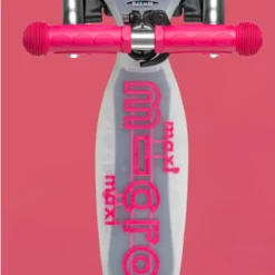 Maxi Micro Deluxe Flux LED Pink: Transparentes Trittbrett von oben