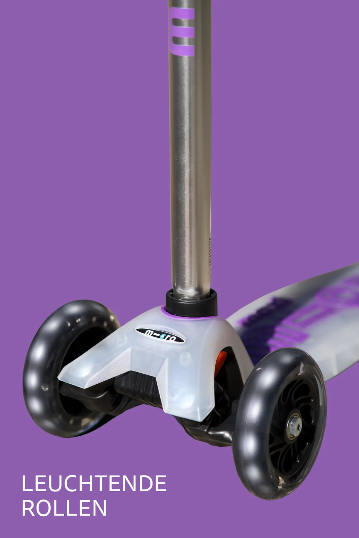 Maxi Micro Deluxe Flux LED Purple: Leuchtende Rollen im Detail
