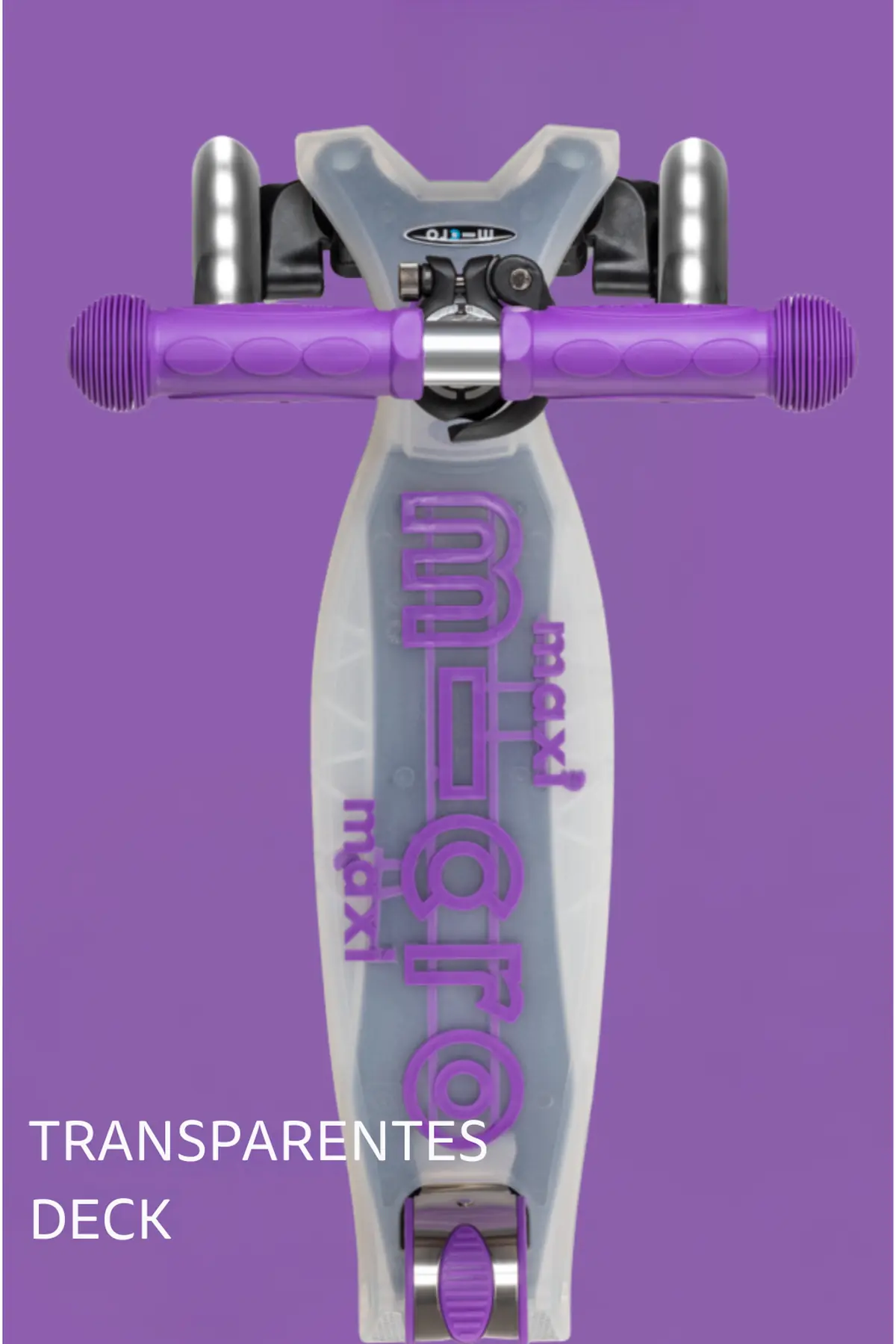 Maxi Micro Deluxe Flux LED Purple: Transparentes Trittbrett von oben