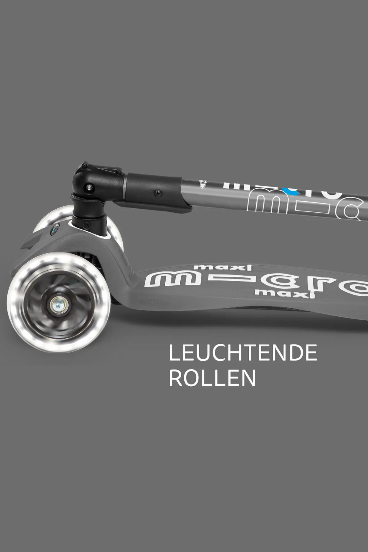 Maxi Micro Deluxe Foldable LED Volcano Grey: Leuchtende Rollen im Detail