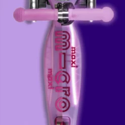 Maxi Micro Deluxe Glow LED Plus Luminous Purple: Trittbrett bei Tag und Nacht