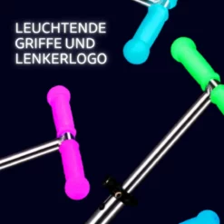 Maxi Micro Deluxe Glow LED Plus – mehrere Ausführungen: Leuchtende Griffe und Lenkerlogo in mehreren Farben