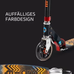 Micro Speed Aztec Black: Farbdesign von Trittbrett und Vorderteil