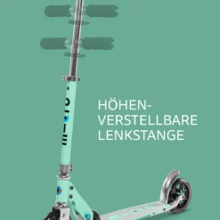 Micro Speed Mint: Höhenverstellbare Lenkstange in mehreren Positionen