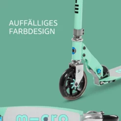 Micro Speed Mint: Farbdesign von Trittbrett und Vorderteil