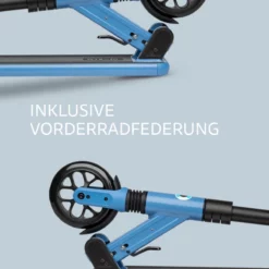 Micro Sprite Suspension Light Blue: Vorderradfederung im Detail