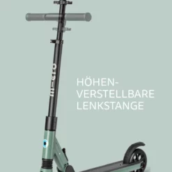 Micro Sprite Suspension Olive Green: Höhenverstellbare Lenkstange in mehreren Positionen