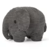 Elephant Corduroy Grey 23 cm – Ansicht schräg von vorn