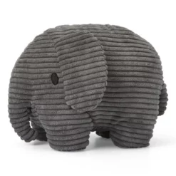 Elephant Corduroy Grey 23 cm – Ansicht schräg von vorn