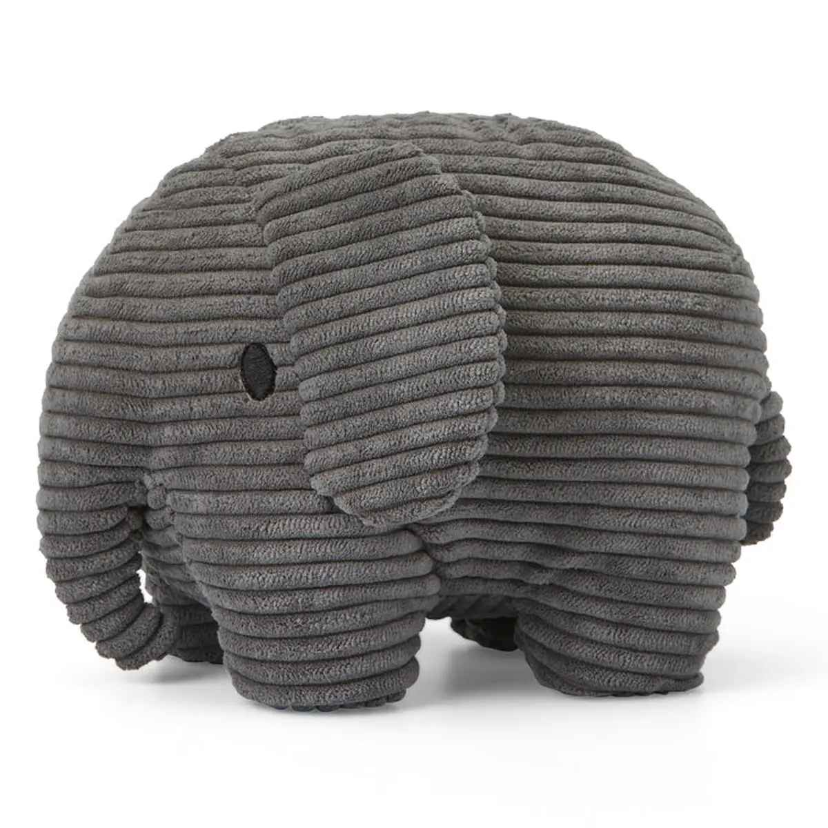 Elephant Corduroy Grey 23 cm – Ansicht schräg von vorn