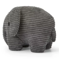 Elephant Corduroy Grey 23 cm – Ansicht schräg von hinten