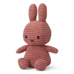 Miffy Corduroy Dusty Rose 23 cm – Ansicht schräg von vorn